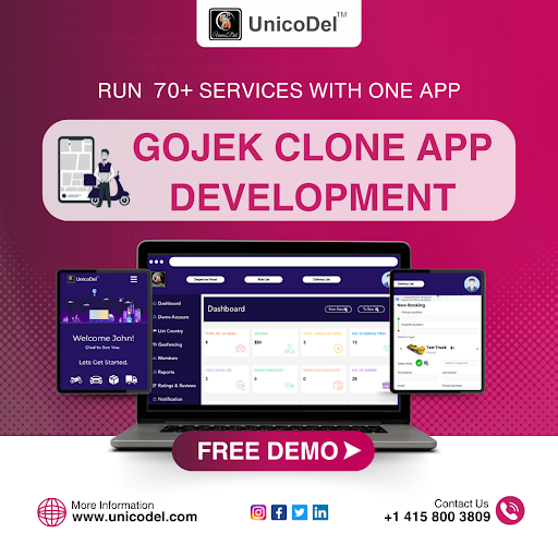 On-Demand Gojek Clone App Development - UnicoDel
